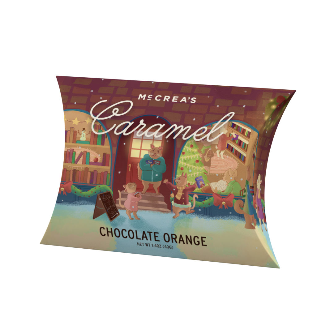 Holiday Book Browsing Pillow Box
